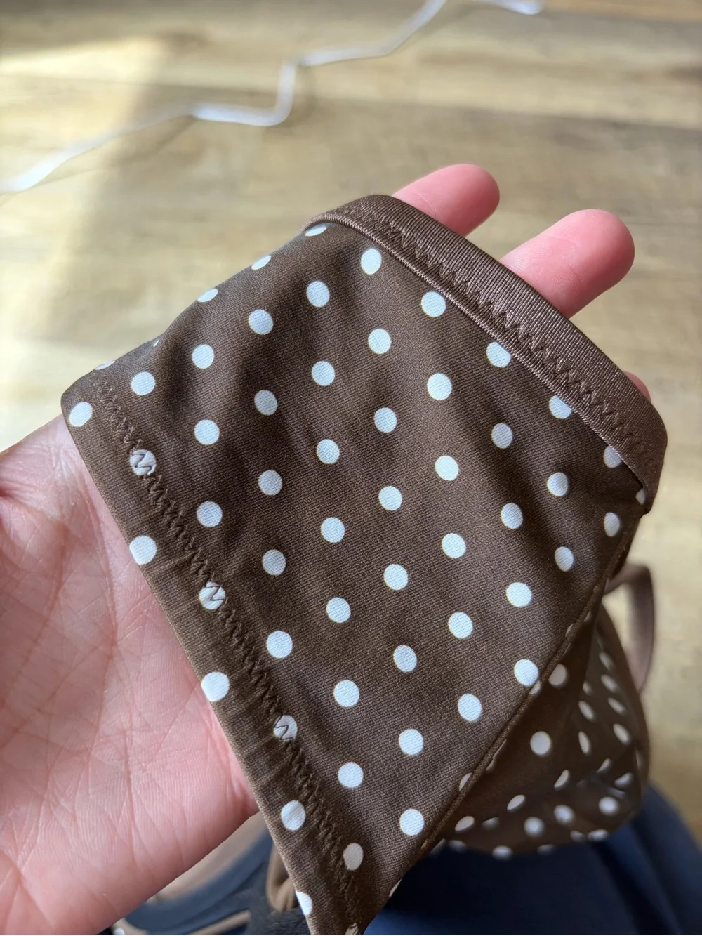 Frankie’s Bikini VS PINK Collab Buttercup Bikini Top in Classic Dot Brown